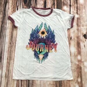 Vintage Style Paper-thin Journey Band Tee Ringer